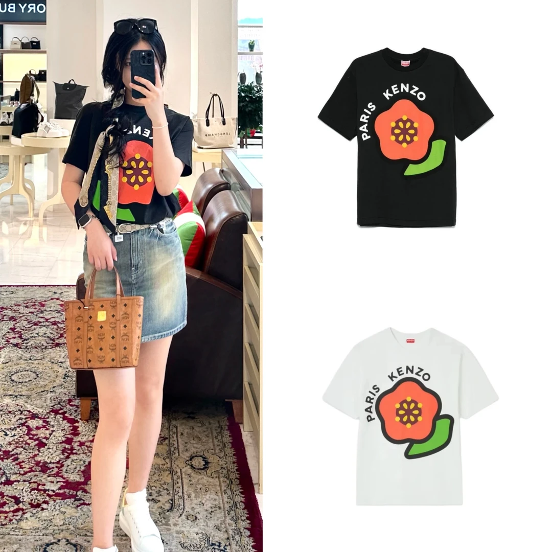 未使用 KENZO/肯佐 女款 短袖T恤2TS168 1600