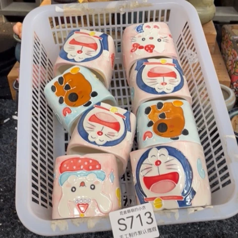 紫砂花盆微瑕713口径6厘米左右