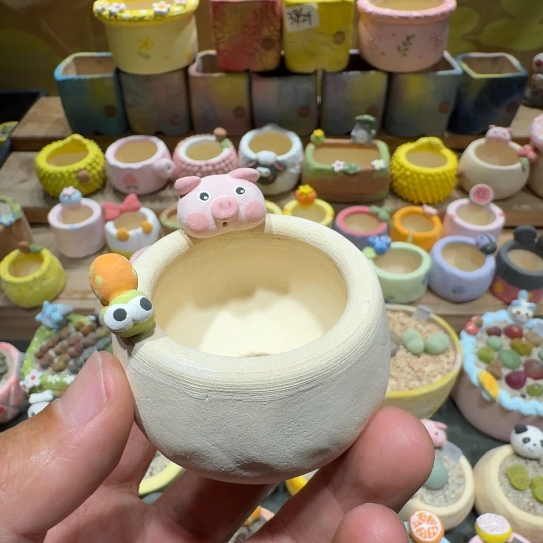 青***猫蘑菇1161花盆花盆花盆