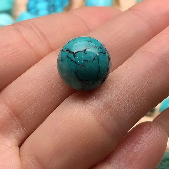 绿松石未镶嵌原矿高瓷绿松石配饰