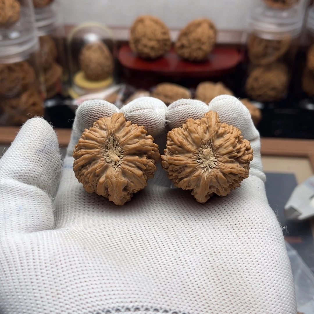 鹏***里文玩核桃吊坠石膏底塔尖