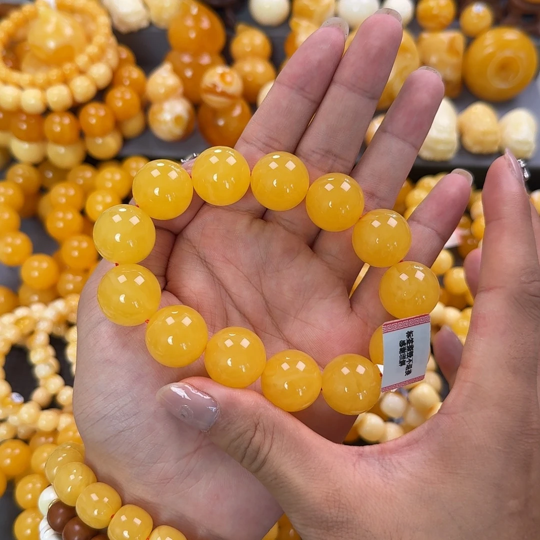 蜜蜡未镶嵌珠宝奇石同料19mm