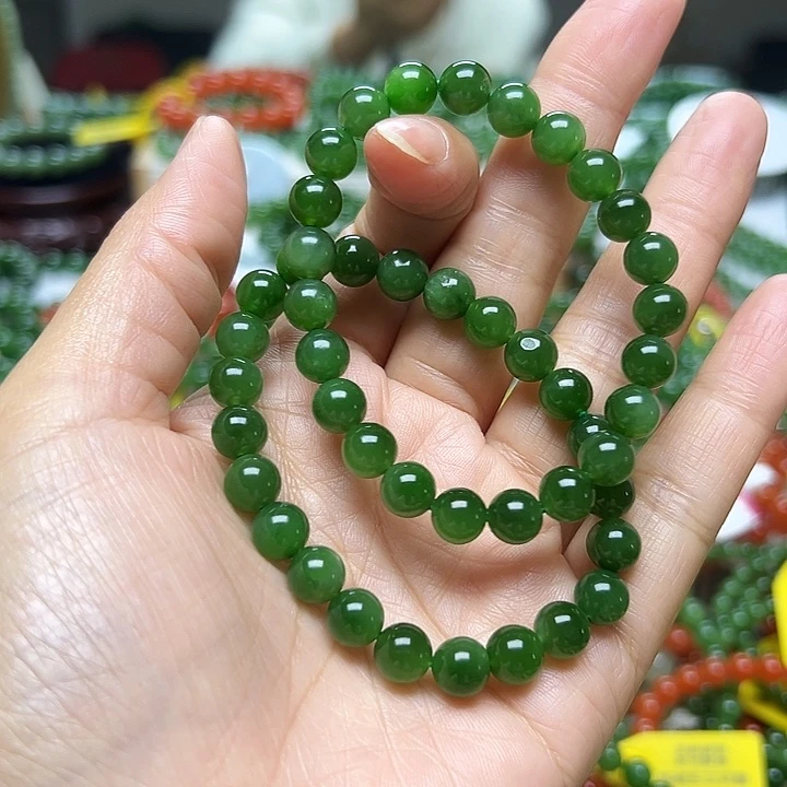 和田玉（碧玉）未镶嵌手链