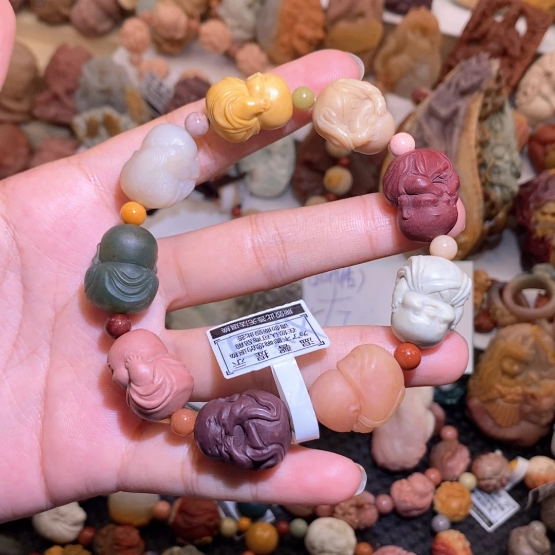 石英质玉（阿拉善玉）手串未镶嵌