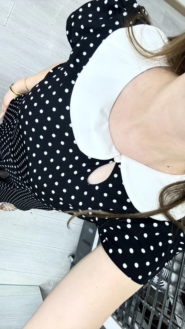 新款夏季点点连衣裙