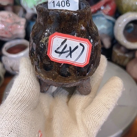 粗陶花盆手工花盆