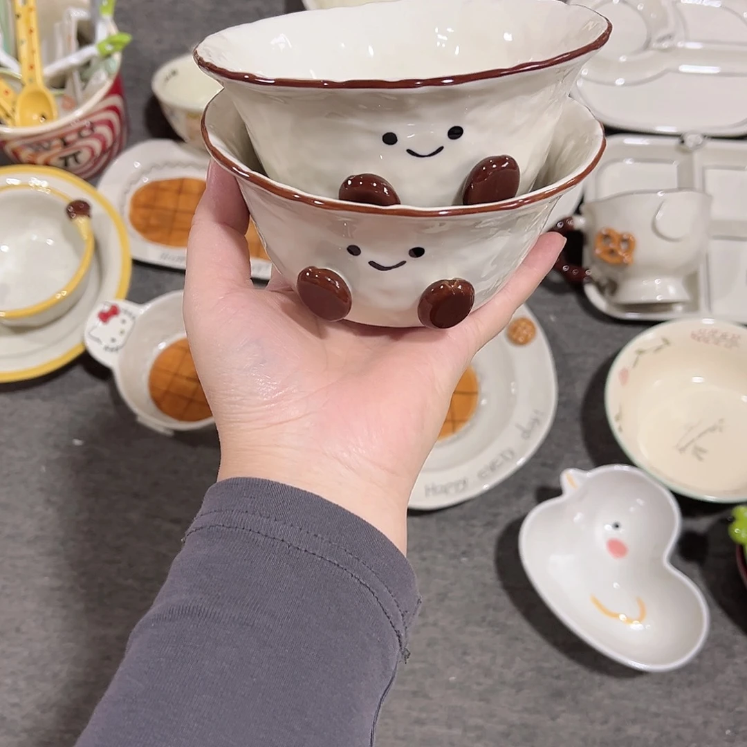 可爱豆豆5寸陶瓷餐具