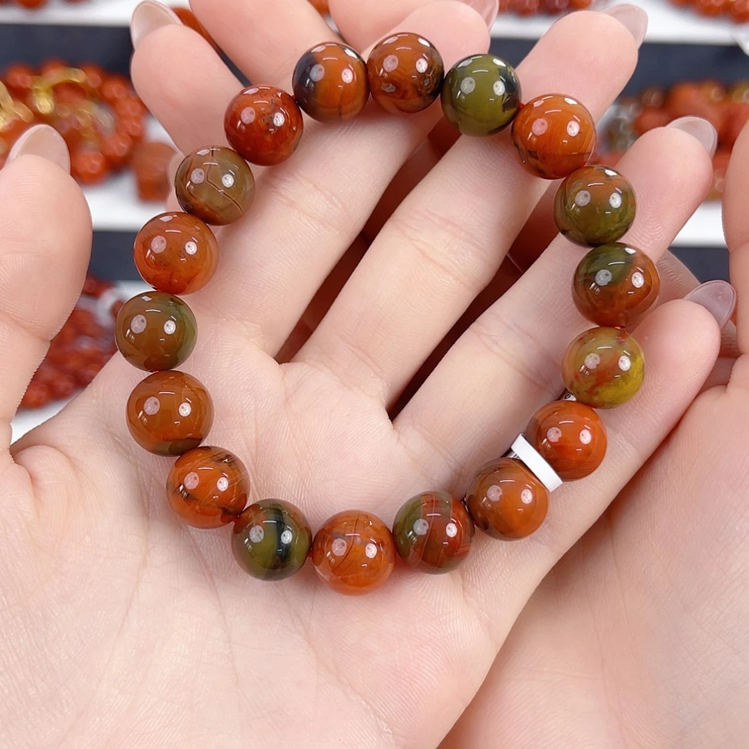 南红玛瑙未镶嵌大山包包浆11mm手串