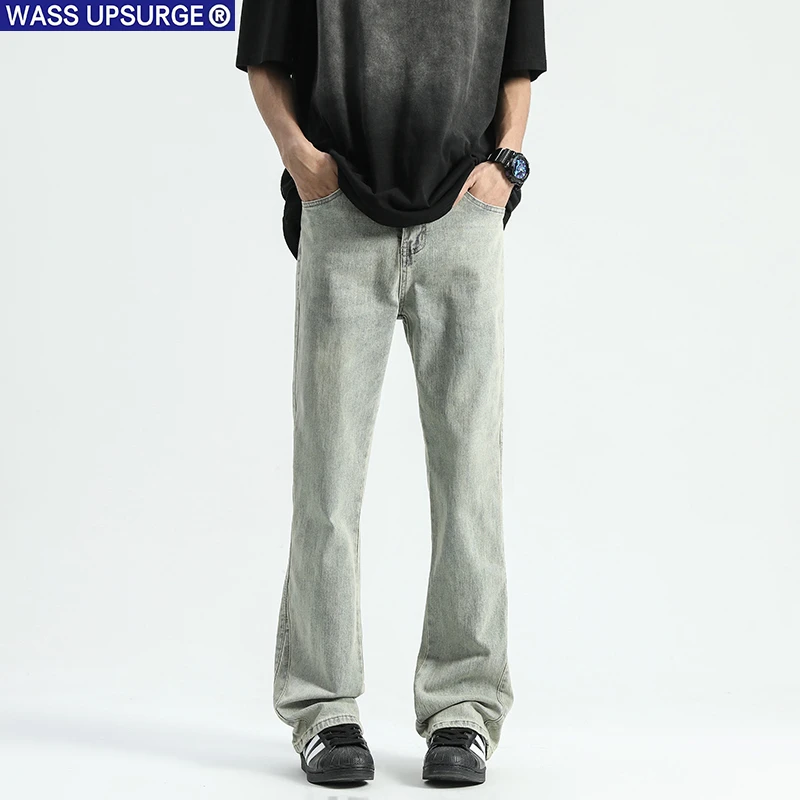 WASS UPSURGE直筒牛仔裤男款美式潮流男裤弹力显瘦宽松休闲长裤