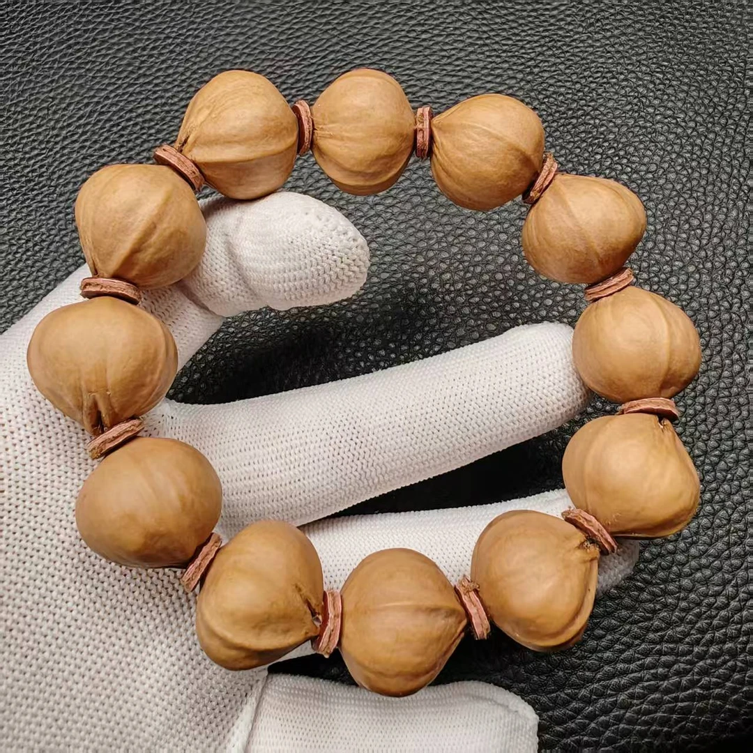 尺寸20mm左右橄榄核蒜头梅林铁核单圈一条《小鱼文玩》A018