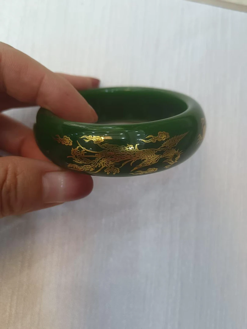 JX-056精美碧波翠雕花平安镯送礼送妈妈多样性发一