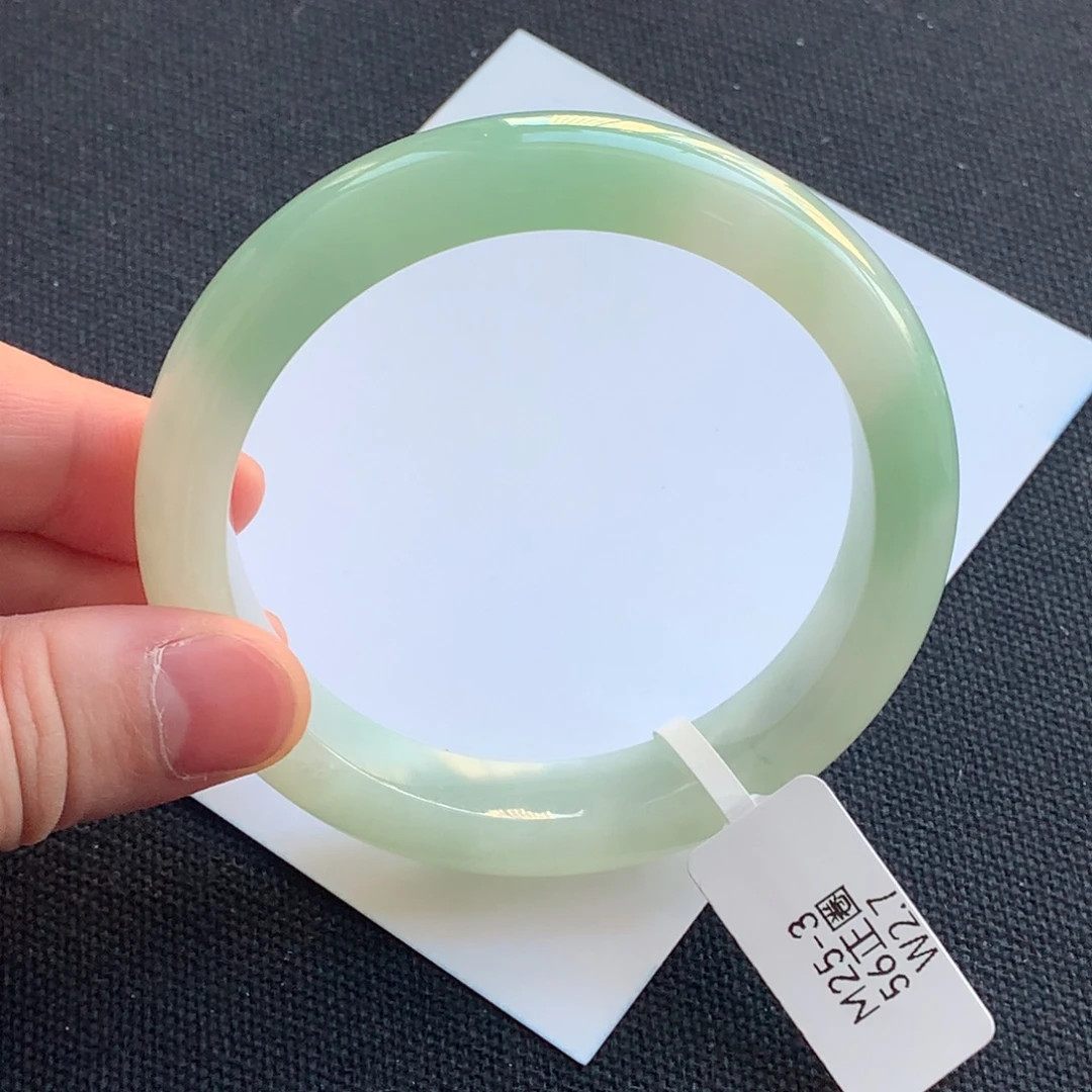 翡翠未镶嵌手镯27号