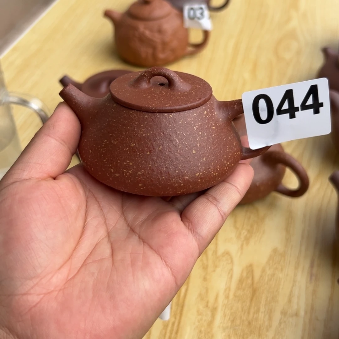 茶壶紫砂红降坡半手工130cc左右