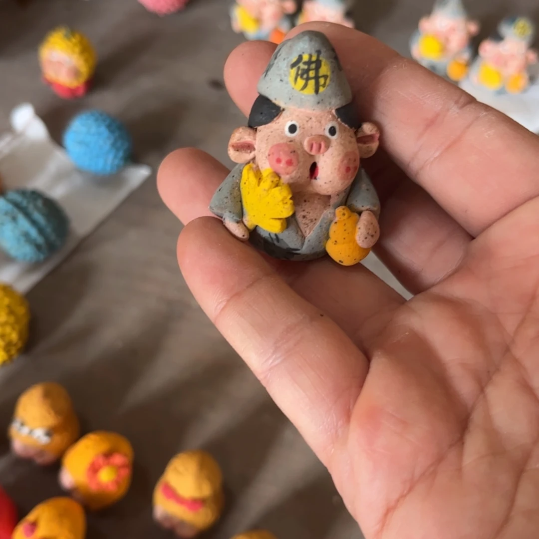 小***哟泥塑古镇炻陶花盆
