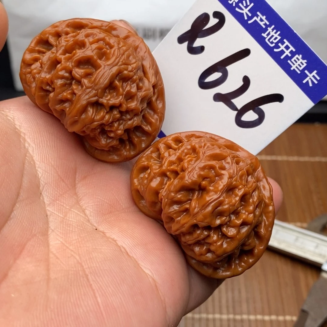 把件文玩核桃宫灯狮子头44➕