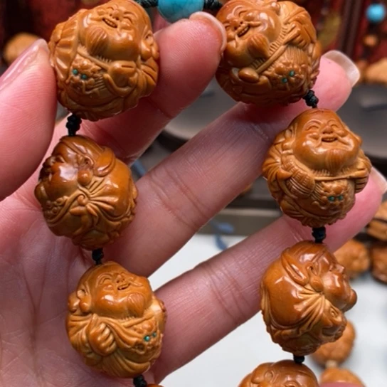 橄榄核手串/手链人****人核雕