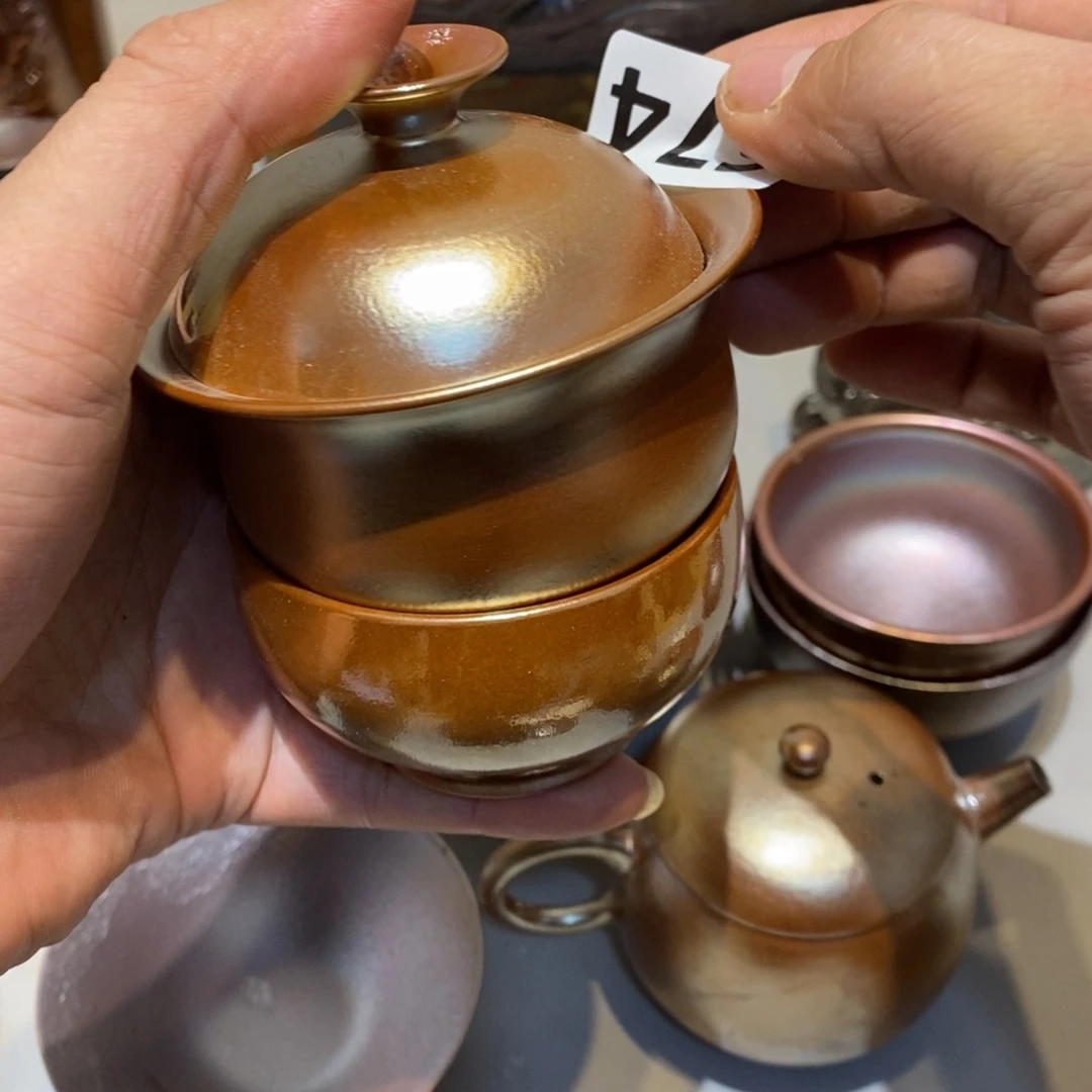 柴烧茶具陶瓷杯子