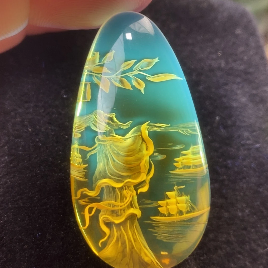 金珀未镶嵌吊坠(不含链)