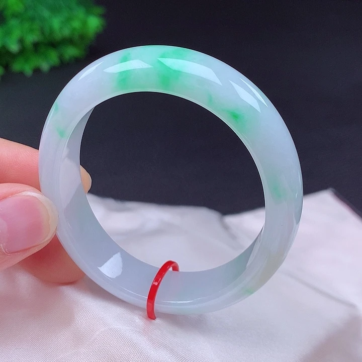 翡翠未镶嵌手镯52贵妃686006