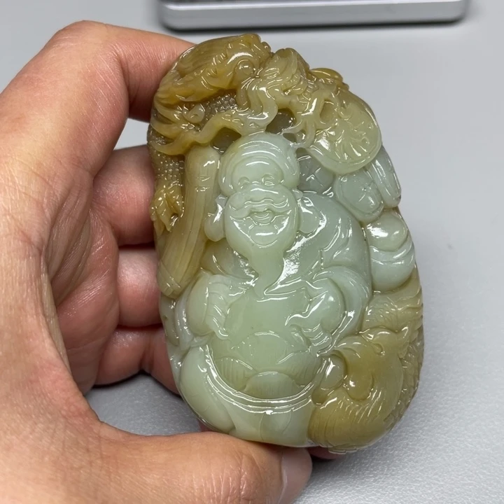 和田玉吊坠(不含链)未镶嵌冷*吹