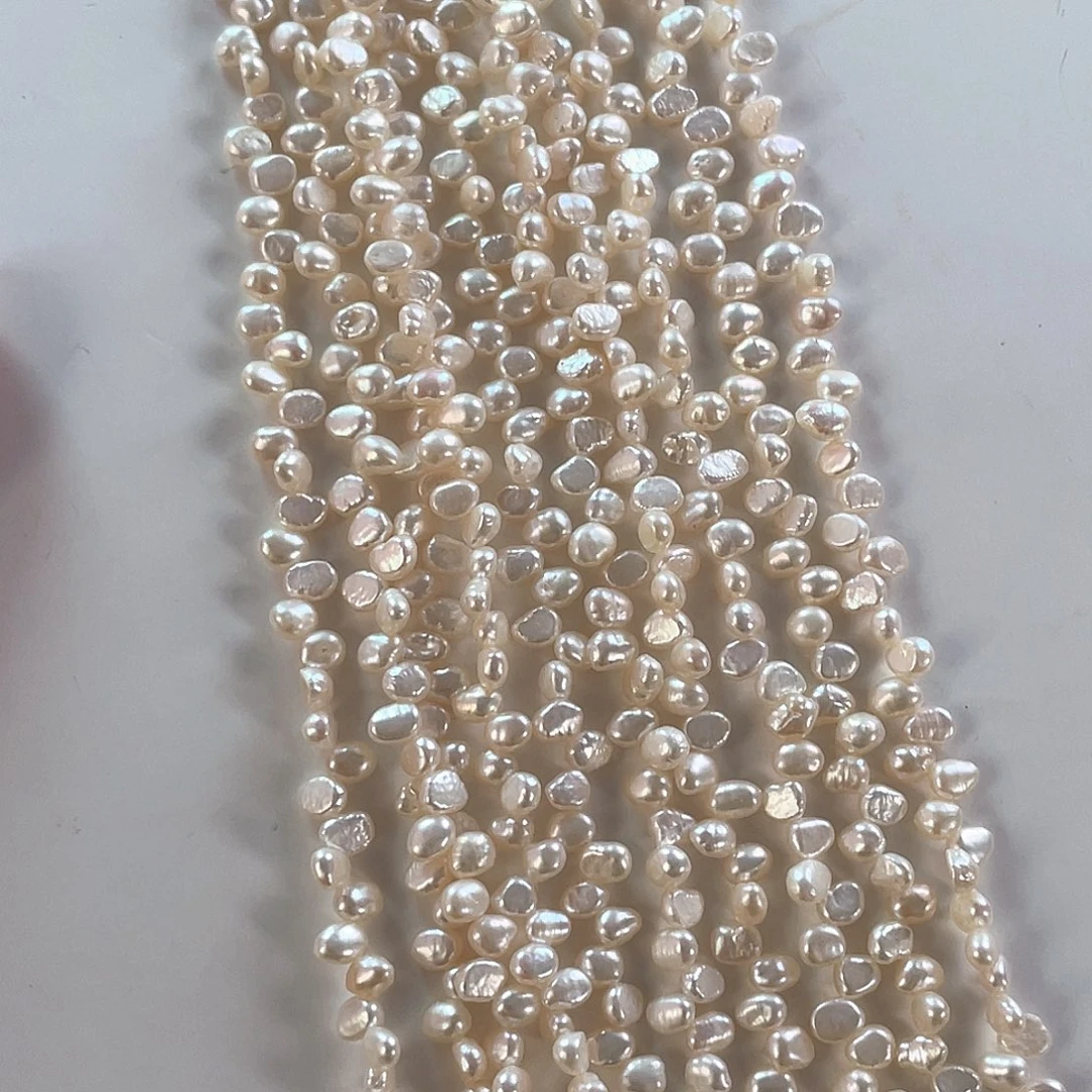 未镶嵌淡水珍珠耳饰厌*手工