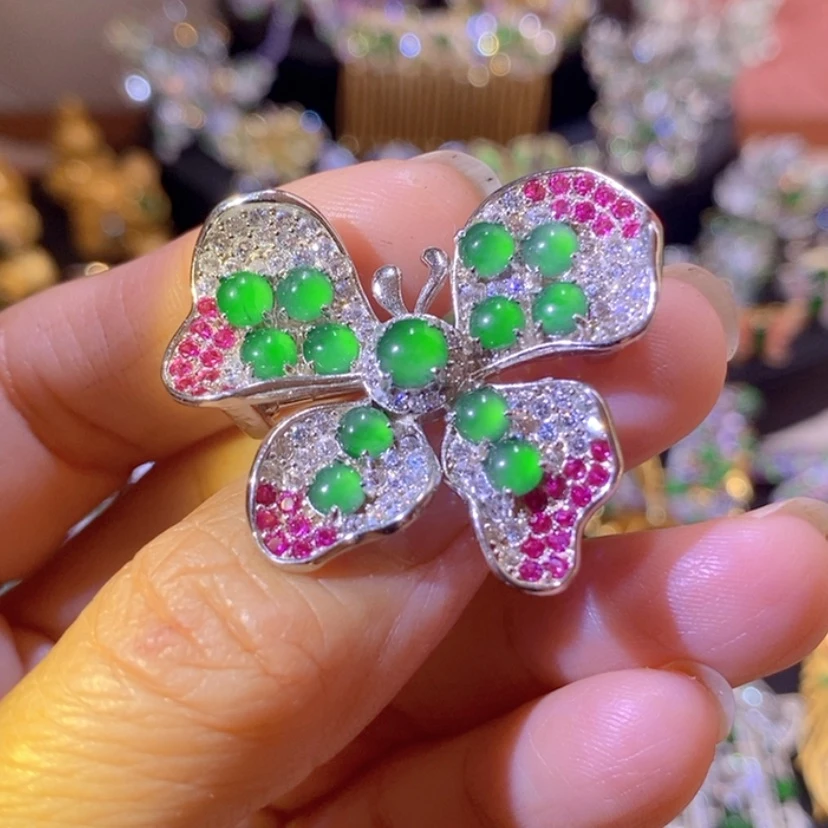 【闪购商品】银S925镶嵌挂件翡翠