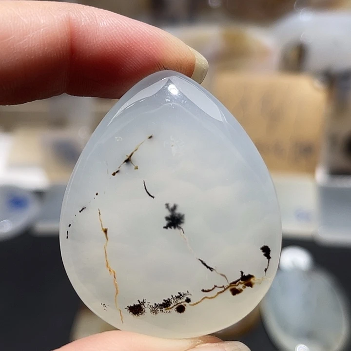 未镶嵌发饰玛瑙/玉髓