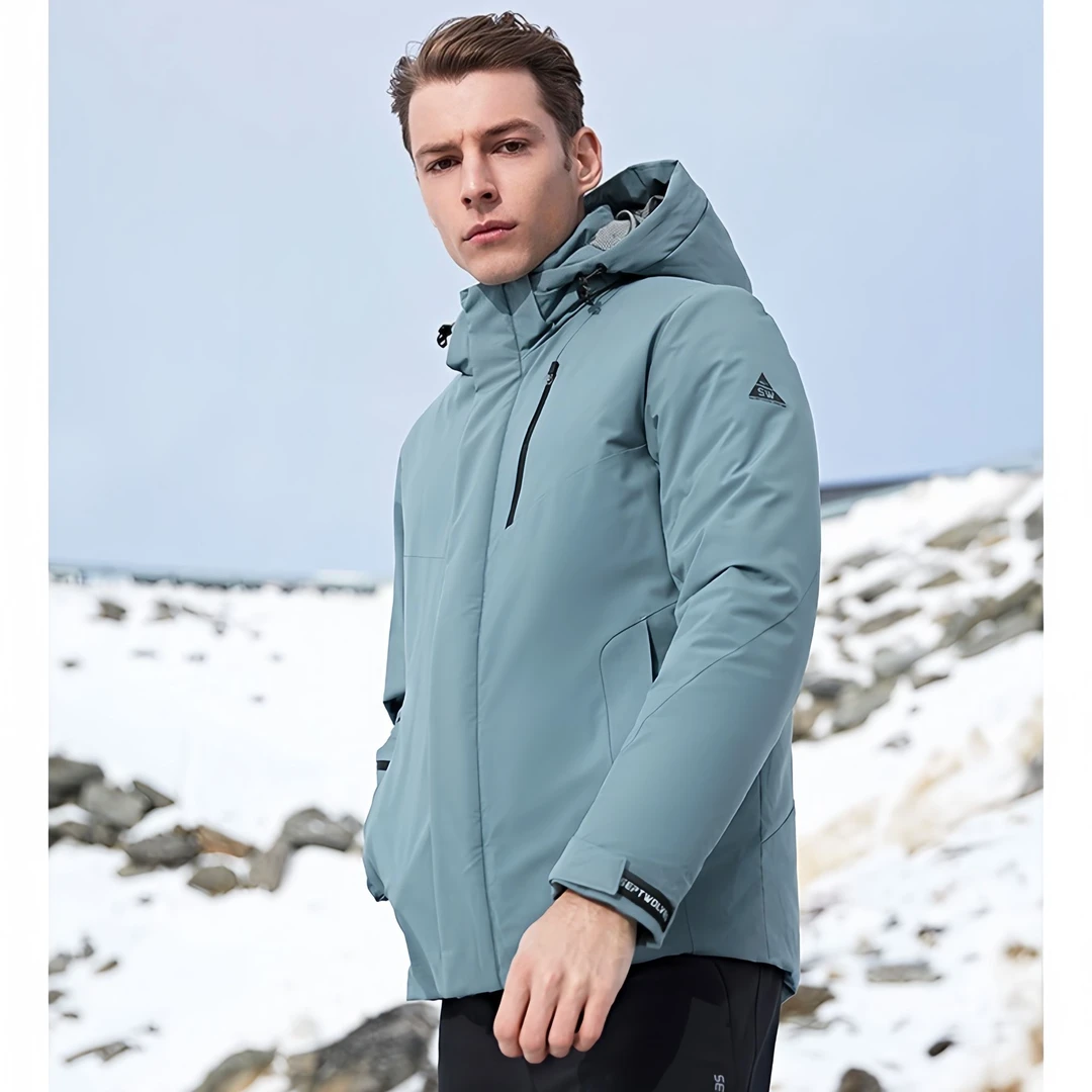 【清仓】SEP狼家男装冬季鹅绒可脱卸帽户外运动保暖休闲羽绒服