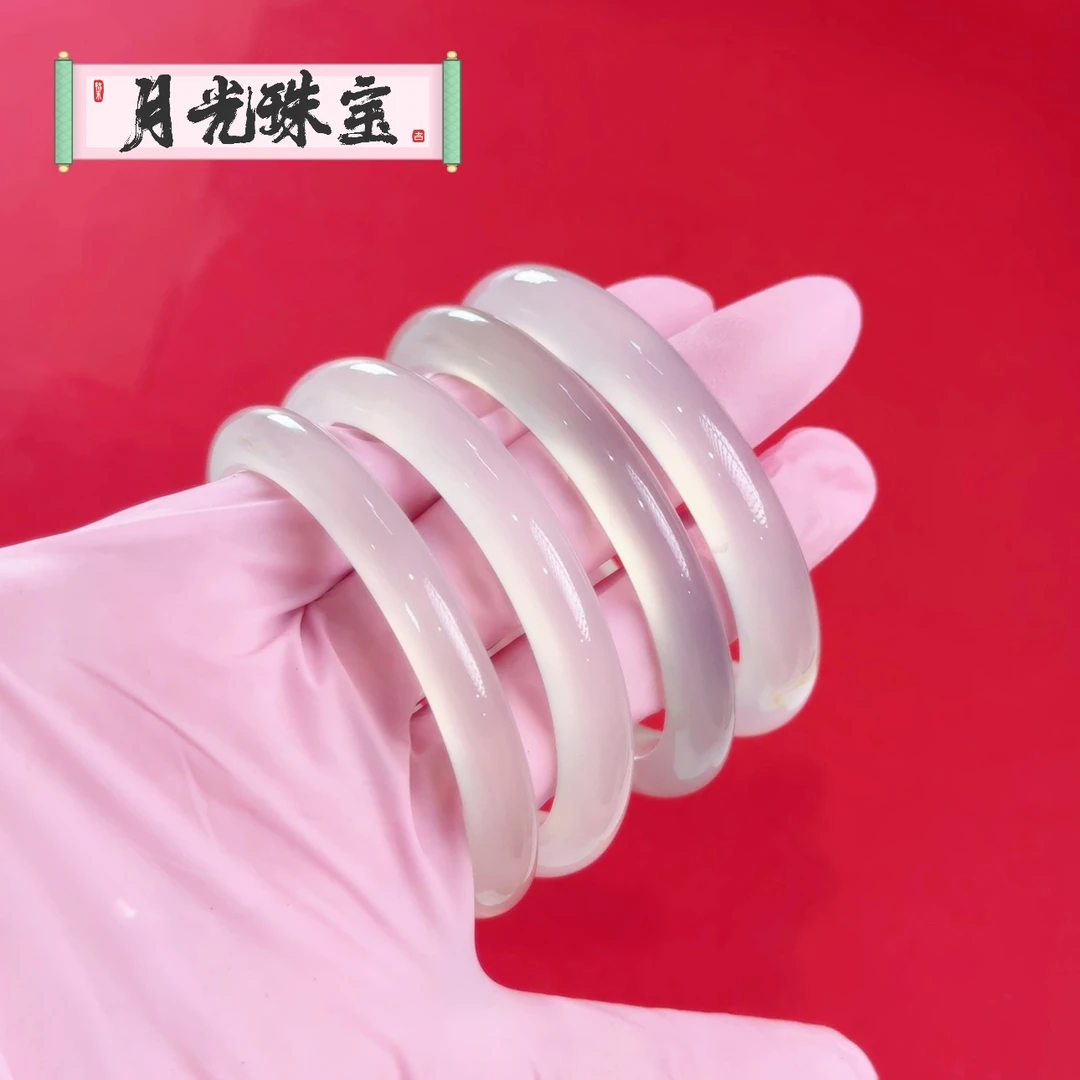 冰透马料玛瑙手镯多样性发一件