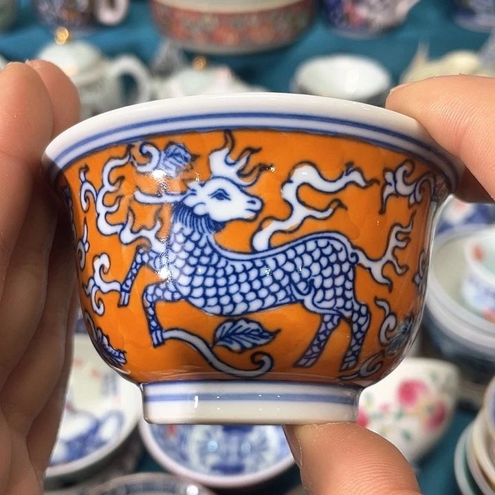 景德镇陶瓷主人杯12344