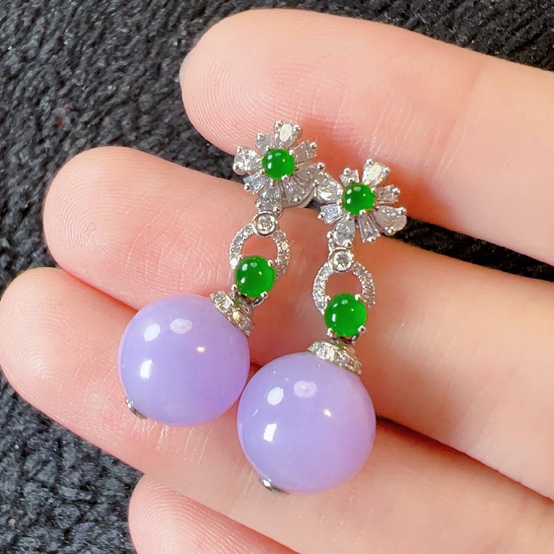 翡翠18K金镶嵌耳饰【福利款】签收后24小时鉴赏期