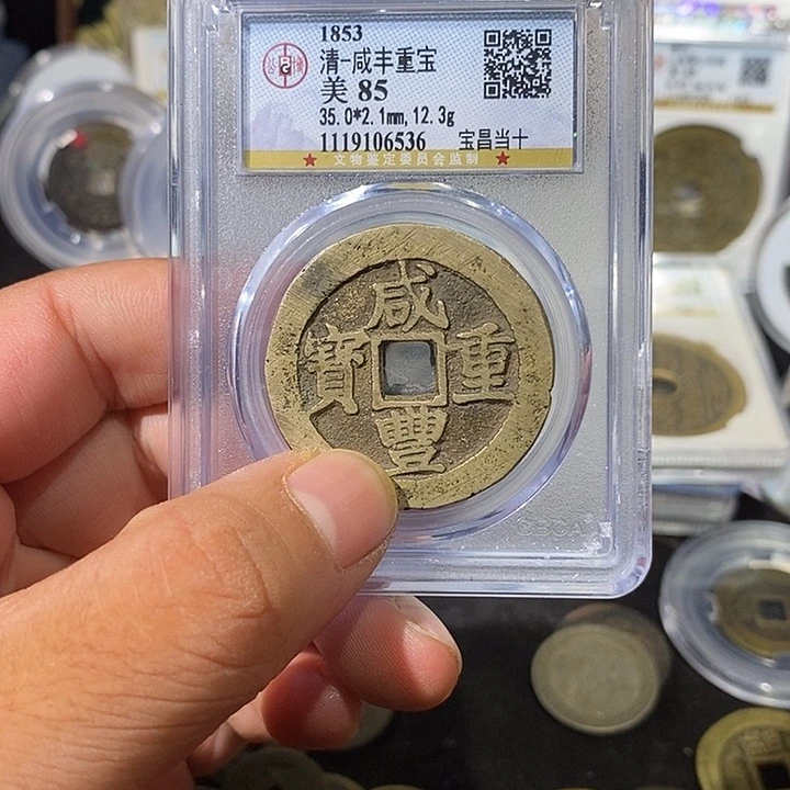 铜铜**壁咸丰重宝昌十～乐泉