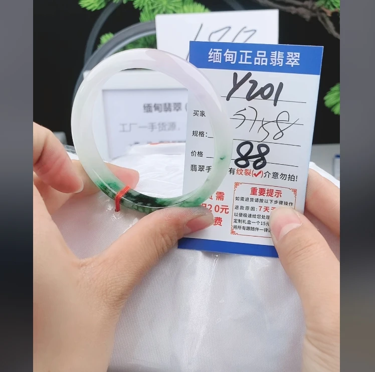 Y201【正品 缅甸翡翠】实物以直播间为准微色差