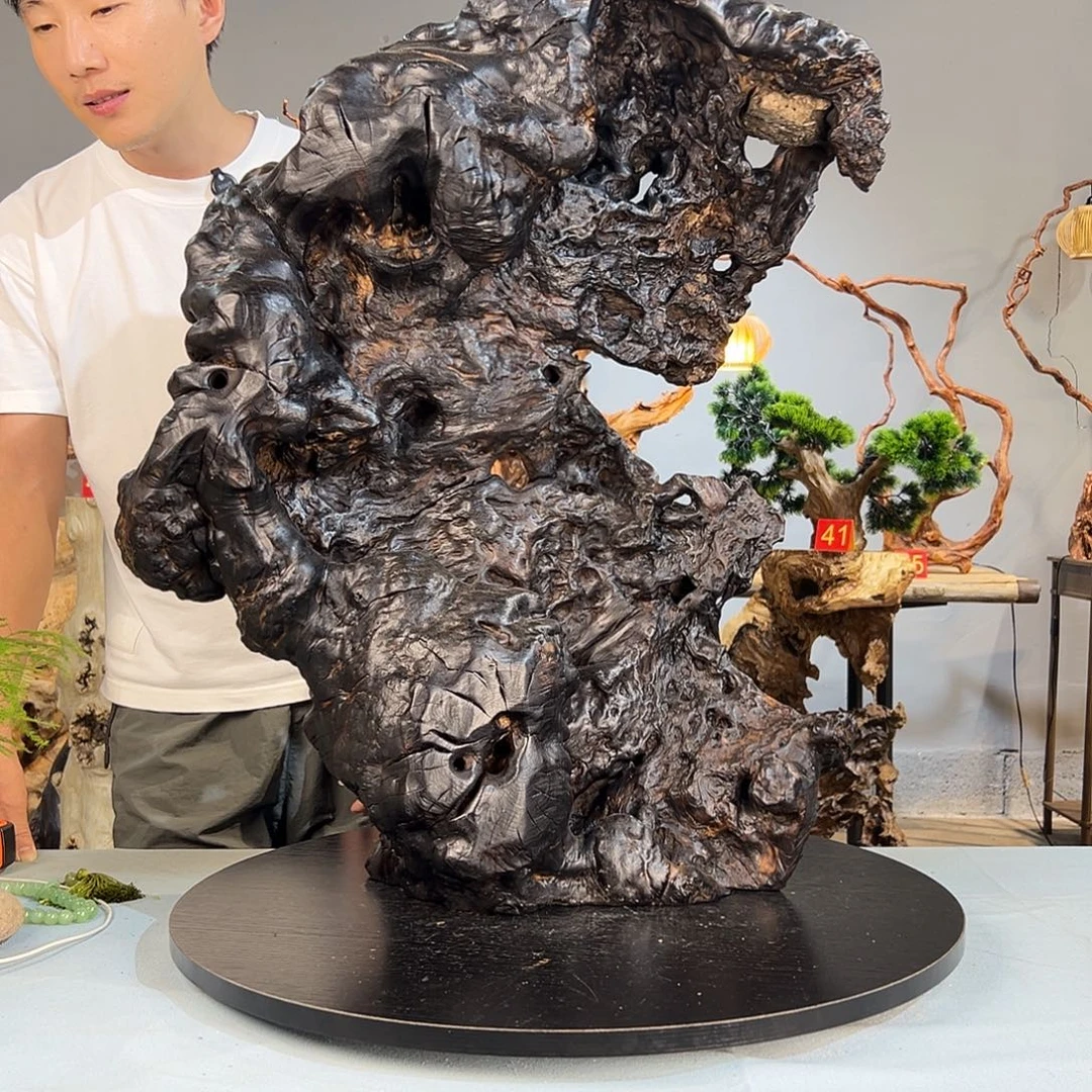 陕***）香榧木皖南根雕111自然一体