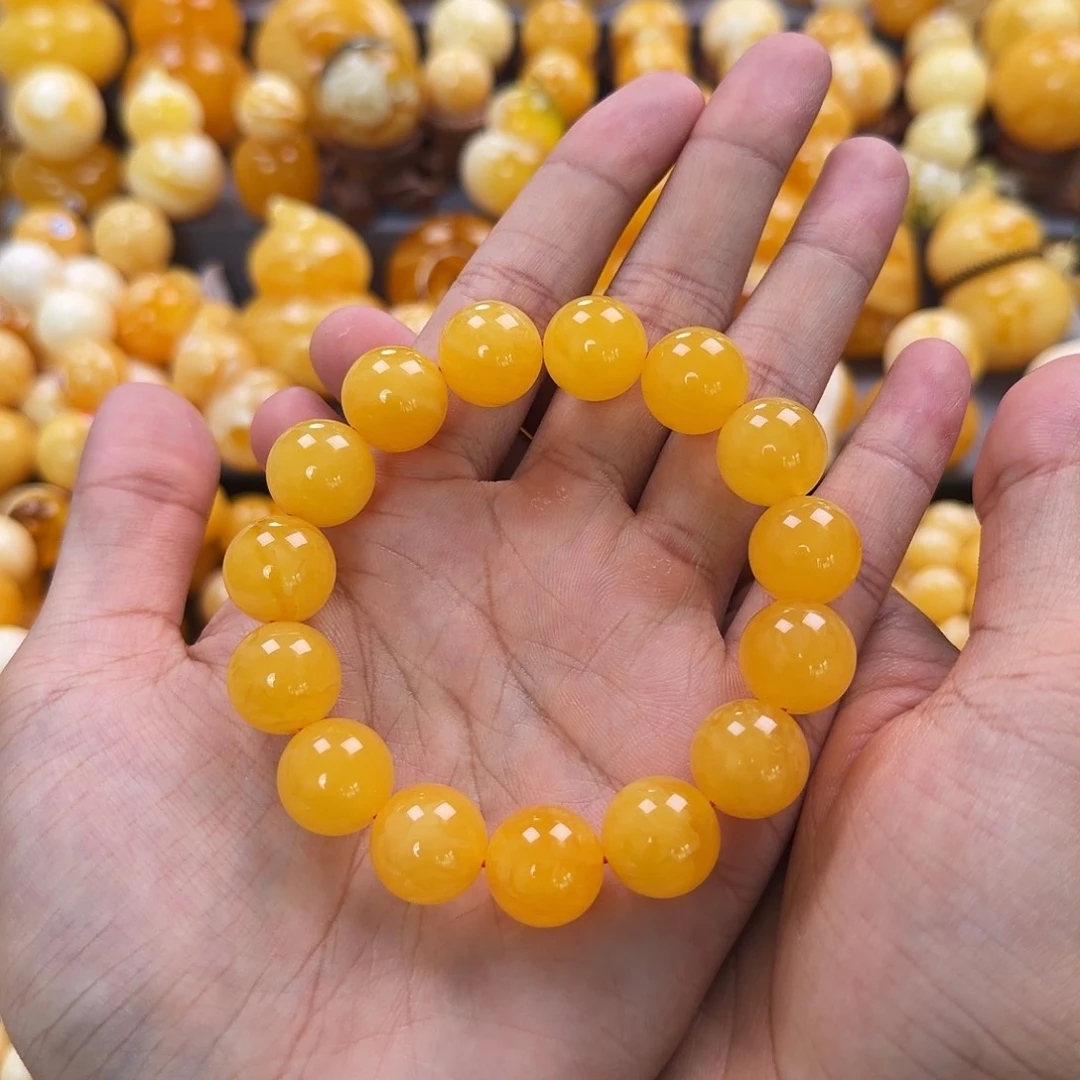 琥珀未镶嵌珠宝奇石14.5mm同料