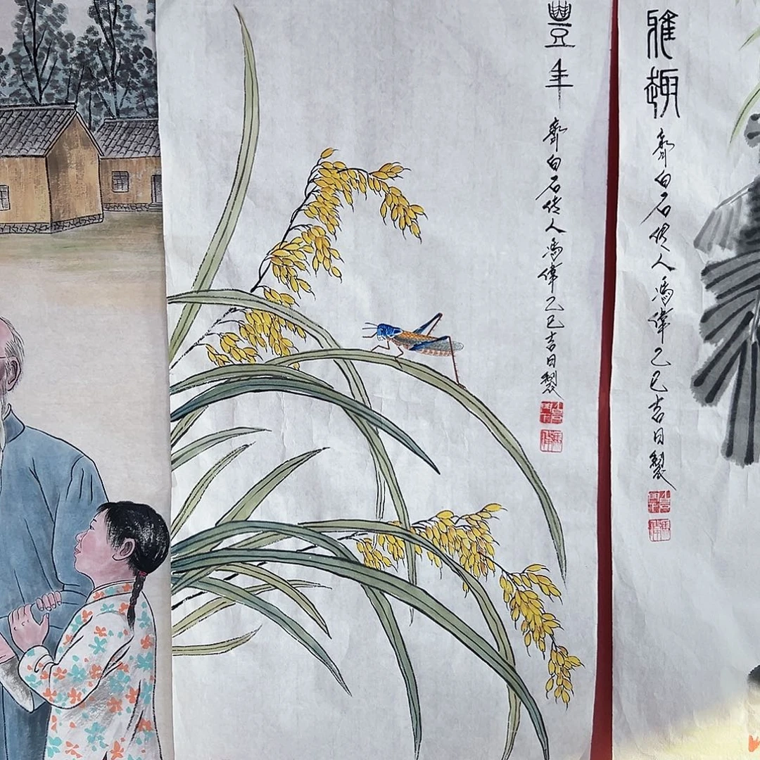 国画冯伟老师亲笔手绘国画作品慧