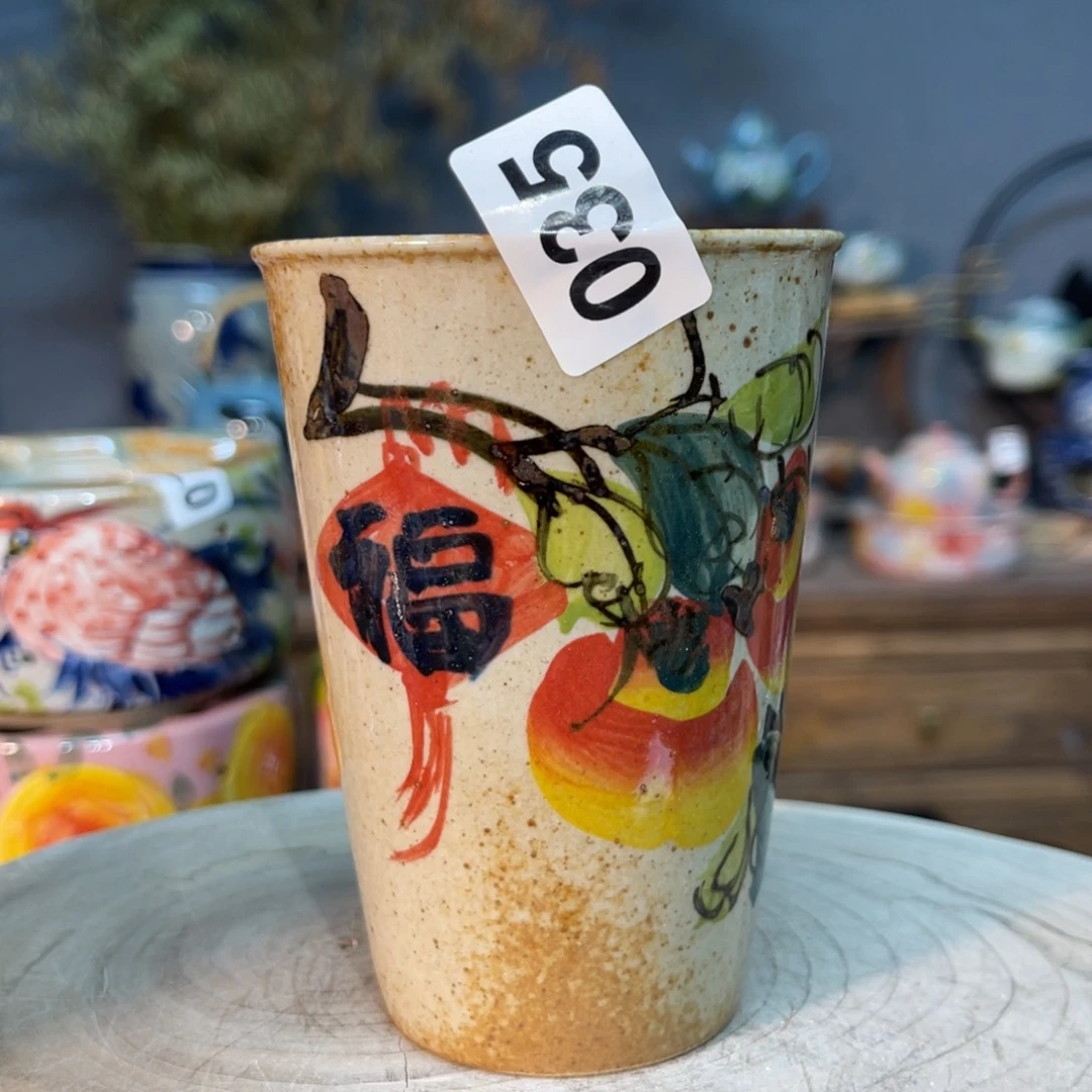 杯素浅陶瓷手工手绘