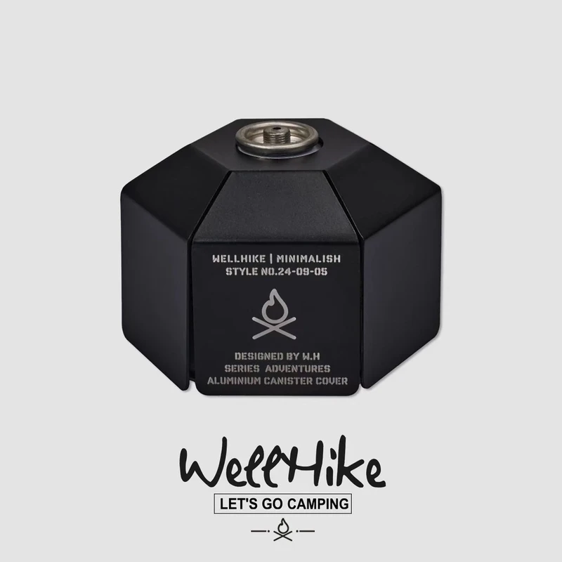 WELLHIKE户外六棱柱G2扁罐罩金属气罐G2G5氛围露营高山瓦斯保护套