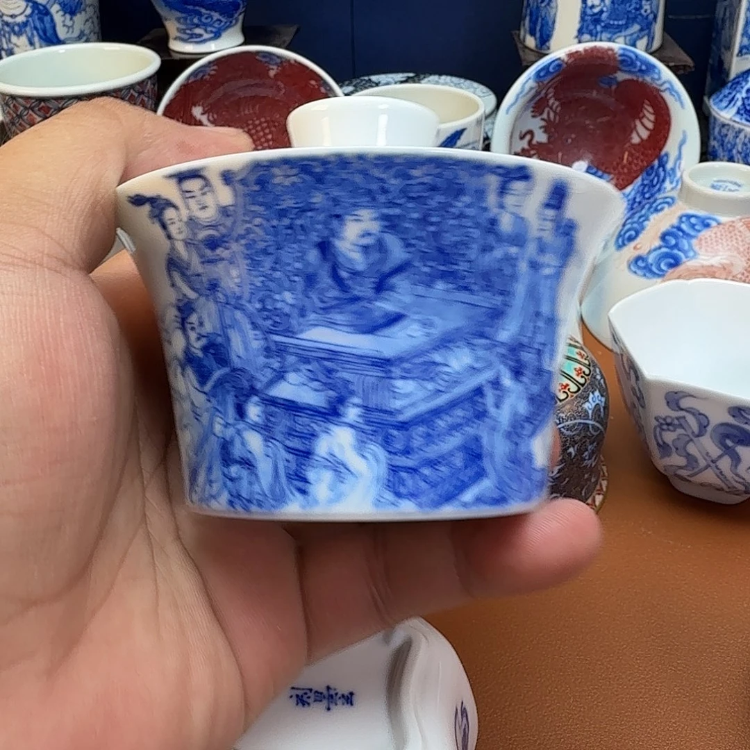 简***的杯子景德镇全手工手绘陶瓷