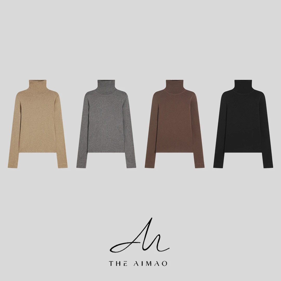 【THE AIMAO】“舒适主义”莱赛尔绵羊毛面膜感合身显瘦上衣XYX82825