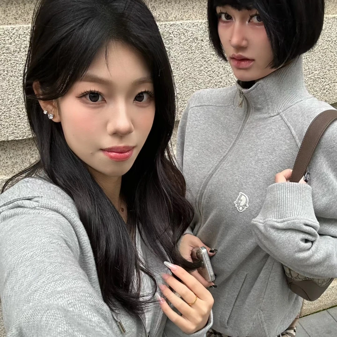 全新未使用 DIOR/迪奥 灰色立领休闲外套 S码 GM003336