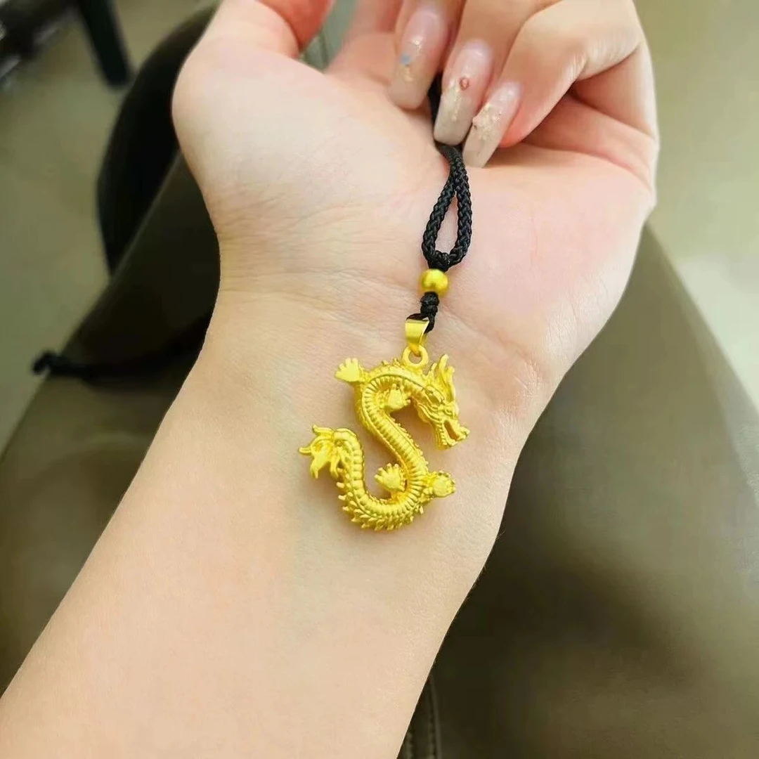 锌合金吊坠 平步青云龙项链【1124时光pp】