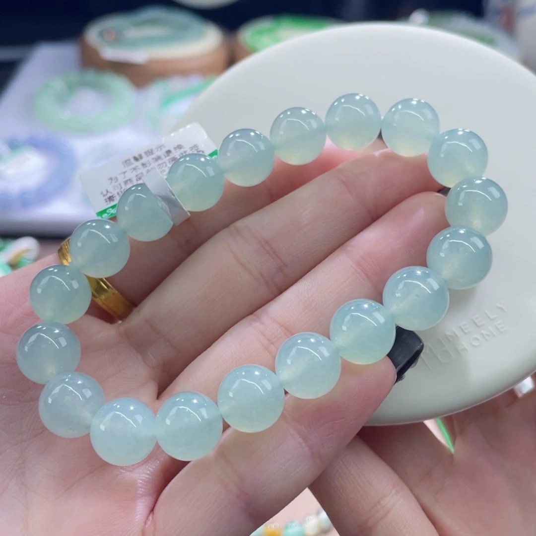 未镶嵌手链翡翠晴绿卡10