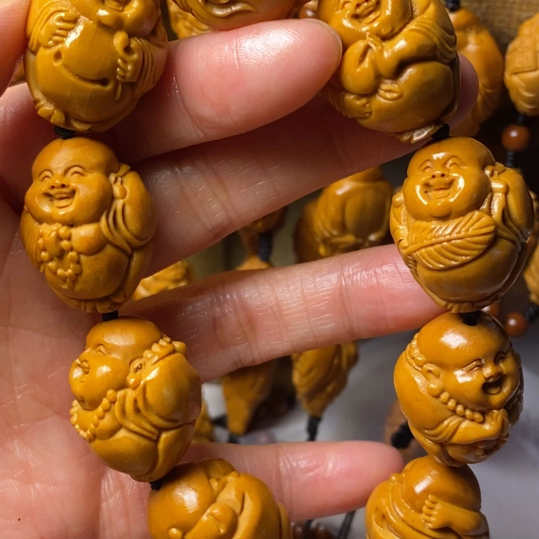 笑***事手串/手链橄榄核八大弥勒