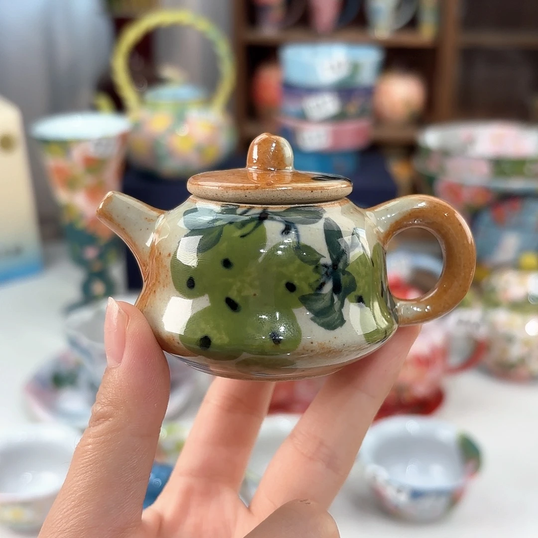 景德镇手绘高温釉下彩陶瓷茶具