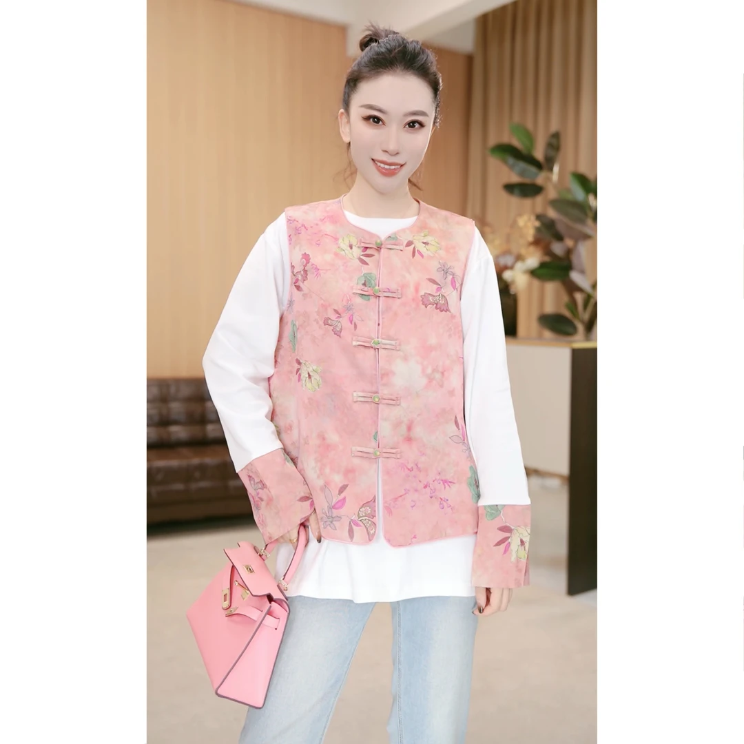 林果&季得 【节日】时尚减龄气质百搭设计感女士马夹