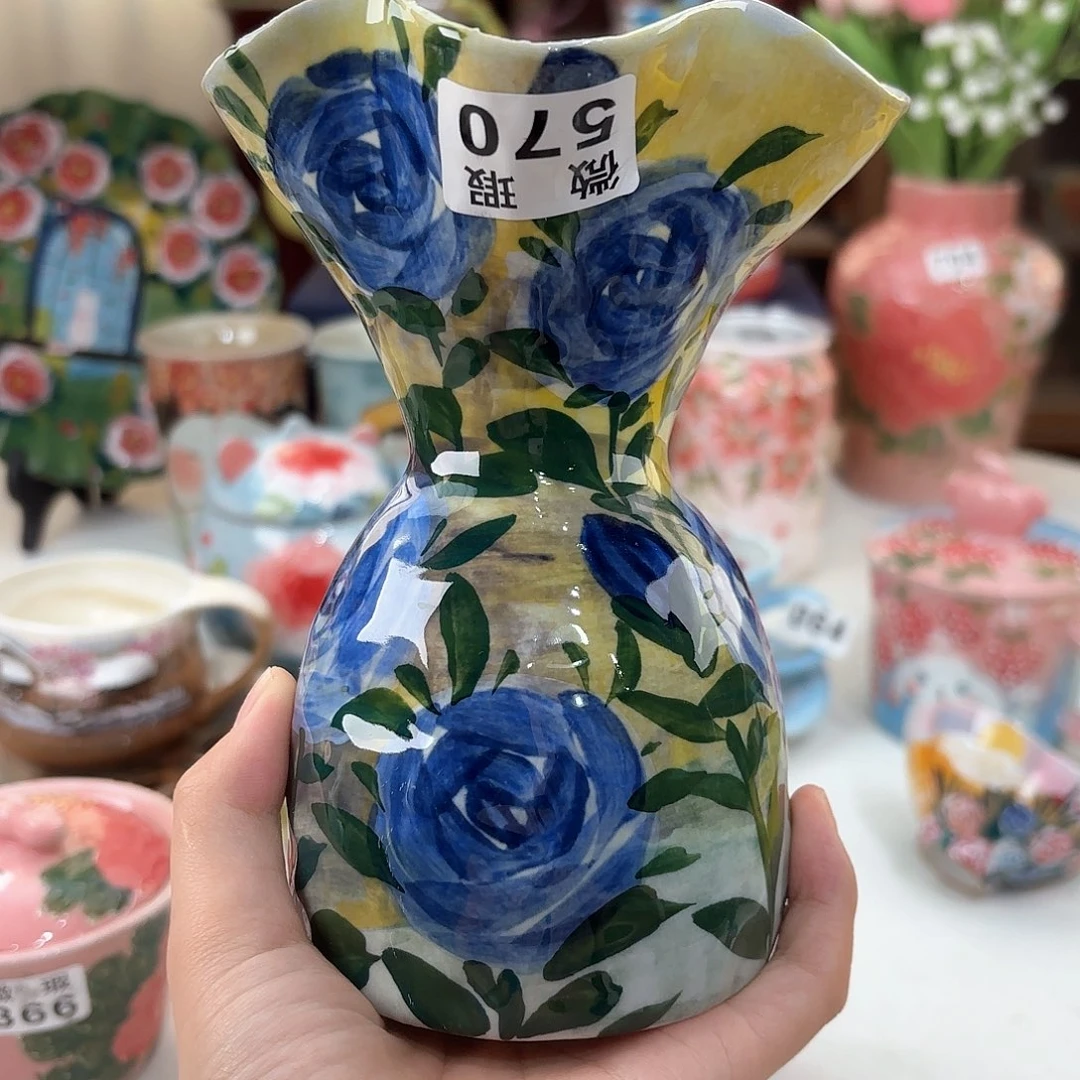 景德镇手绘高温釉下彩陶瓷茶具