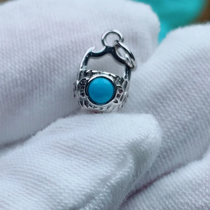 绿松石银S925镶嵌配饰