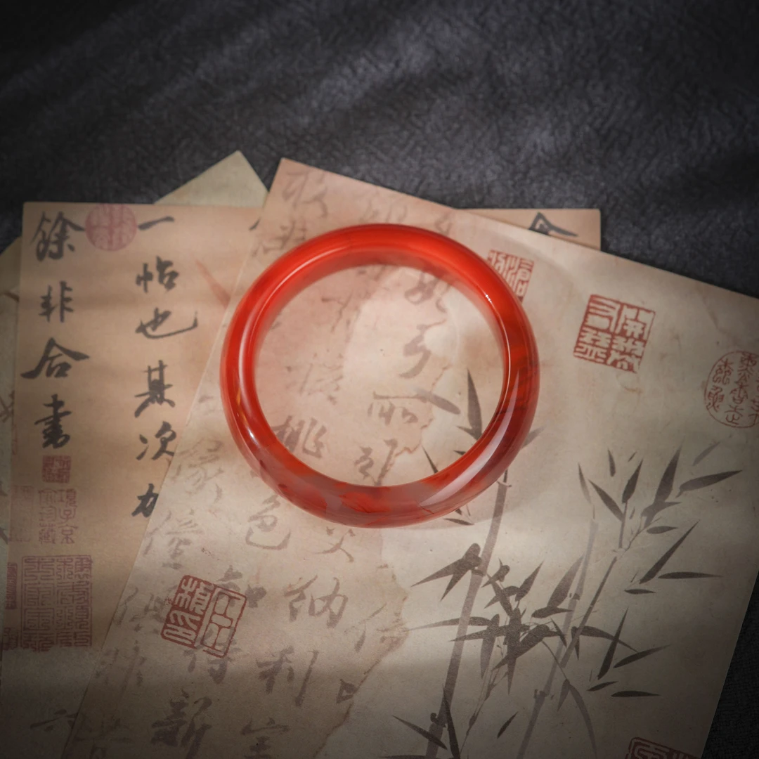 【博姐臻选】冰飘雪·南红老料传世级手镯S5273