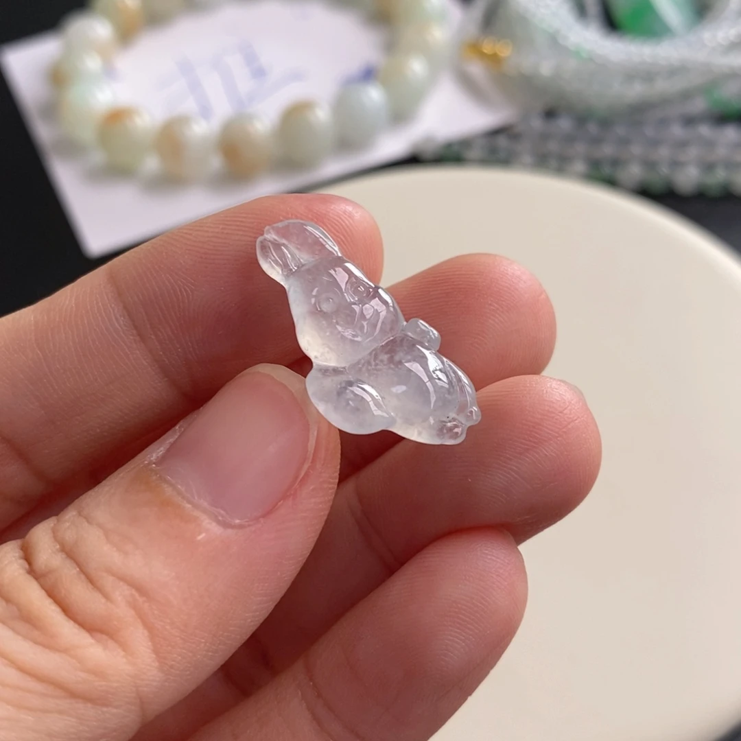 未镶嵌手链翡翠兔子